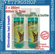 Dental Fresh Breath Dog Original 500ml - Fights Bad Breath, Just add to Water