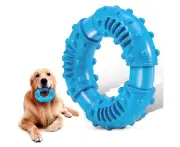 Dog Chew Toys for Aggressive Chewers - Fun to Chew, Chase and Fetch - Light blue