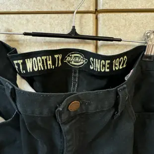 正版【DICKIES】WP803 VG Slim Skinny Workpants 中低腰窄版斜紋布 工作長褲 (黑色)