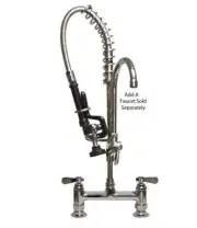 BK Resources BKF-8HD-MINI Mini 8" O.C Heavy Duty Deck Mount Pre-Rinse Assembly