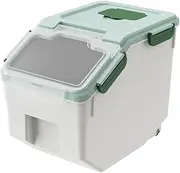 Rice Bucket Box,Cereal Container,Rice Bucket Household, Insect-Proof Grain Boxes, Plastic Storage Case,Large-Capacity Storage Barrels,Sealed Storage Barrels,for Home And Commercial Kitchens