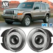 For 06-10 Jeep Commander Grand Cherokee 05-09 Dodge Dakota Fog Lights Lamps Pair (for: Jeep)
