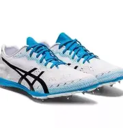 ASICS Gun Lap 2 . Track And Field ShoesWhite Blue. Size 10 1/2