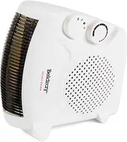 Beldray Electric Flatbed Fan Heater – Upright Heater with 2 Heat Settings and Cool Air Function, Adjustable Thermostat, Overheat Protection, Dual Position, Portable Carry Handle, 2000 W EH0569SSTK