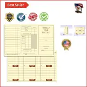 Compact 5x8” Weekly Time Cards - Preprinted with Earnings Tracking - 100 Count