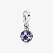 Limited Edition 2019 PANDORA Blue CHRISTMAS ORNAMENT Dangle Charm 798512C01
