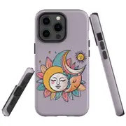 For iPhone 13 Pro Max Tough Protective Cover, Sleeping Moon