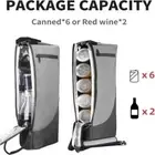 6 Cans Cokes Golf Cooler Bag Wine Beer Keep Warm Pack Outdoor Picnic