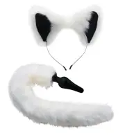 NEW Fox BDSM Tail Anal Plug Metal Butt Plug Bondage Fetish Cosplay Faux Fur Sex