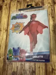 PJ Masks Owlette Halloween Costume Dress Up Size 4-6 Kids Red Girls NWT #429