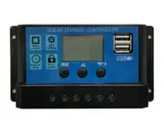 20A 12V/24V PWM Solar Panel Charger Controller Dual USB Battery Regulator LCD