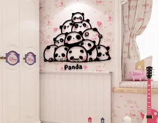 熊貓 貓熊 PANDA 壓克力壁貼 兒童房 玩具房 玩具間 裝飾