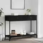 vidaXL Console Table Black 100x34.5x75 cm Engineered Wood 2BB