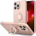 Liquid Silicone Rotating Ring Stand Case Heavy Duty for iPhone 13 /13 Pro /Max