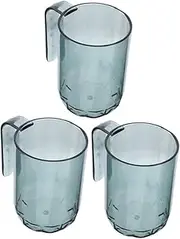 CLISPEED 3pcs Toothbrush Cup Set Elegant Bathroom Rinsing Mug Unbreakable Household Toothbrush Holders for Family Portable Lightweight Travel Cups Stylish Minimalist Design