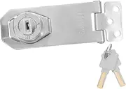 SEWACC No-Drill Refrigerator Lock: Heavy Duty Fridge Door Hasp Accessory - Child Safety Lock for Drawers and Cabinets - Easy Install Alloy Material