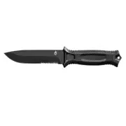 Gerber Strong Arm Serrated Fixed Blade Knife (Black)
