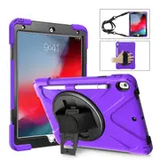 MCC Heavy Duty Strap iPad Air 3 10.5" 2019 Apple Shockproof Case Cover 3rd [Purple]