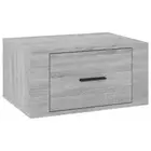 Wall-Mounted Wooden Bedside Cabinet Side Lamp Table Storage Drawers Nightstand