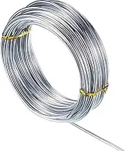 3mm Aluminum Craft Wire, 33ft Silver, 9 Gauge, Perfect for Jewelry Making, Bonsai Training, DIY Crafts
