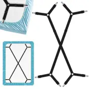 Heavy Duty Sheet Clips & Adjustable Fitted Sheet Straps - Securely Hold Mattr...