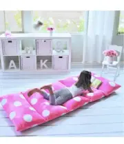 Butterfly Craze Pillow Bed Floor Lounger Cover 5 King Pillows Required- Hot Pink