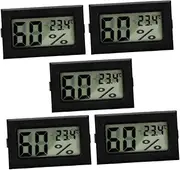 Ccurate Room Temperature Gauge 5pcs Digital Hygrometer Office Bedroom Thermometer Indoor Temperature Measure Tool Compact Digital Thermometer