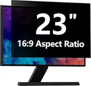 Computer Privacy Screen Protector 23 Inch with Hp Dell Acer Asus Samsung LG and More, Removable Security Shield Filter for 16:9 Aspect Ratio Monitor Like ViewSonic Sceptre AOC Koorui BenQ (23"