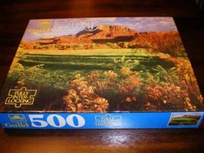 Golden Guild MOUNT KINESAVA Jigsaw PUZZLE 500pc NEW Zion National Park UTAH
