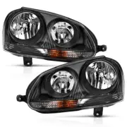 ANZO Crystal Headlight Black (Halogen Only) for Volkswagen Us Rabbit | 121542