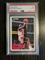 Michael Jordan 1993 fleer Chicago Bulls #28 psa 6