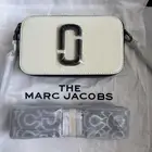 MARC JACOBS THE SNAPSHOT Shoulder Bag – Compact Camera Style Crossbody White