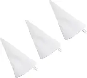 Mikinona 3pcs Piping Icing Bags Non-Toxic Fabric Easy to Use for Cake Cupcake Decoration