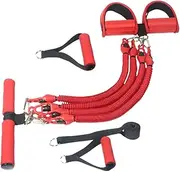 GAROZATION 1Set Yoga Pedal Pull Rope Multi Functional Fitness Equipment for Home Gym Outdoor Training High Elastic Resistance Band for All Ages Fitness Levels