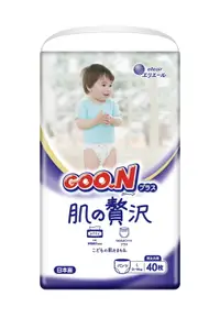 在飛比找樂天市場購物網優惠-日本大王 GOO.N 境內版奢華肌褲型紙尿褲(跳跳褲) L 