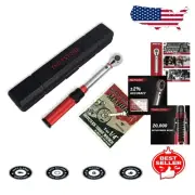 Durable 1/4 Torque Wrench with Laser-Etched Dual Scale - Reliable Precision Tool