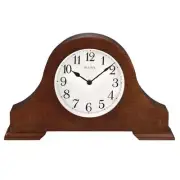 Bulova Table Clock 8.25"x13.75"x3" Pendulum w/Chime in Warm Brown Cherry Indoor