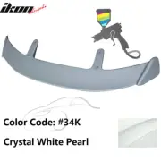 Fits 14-17 Mazda 3 Hatchback AE Style Painted #34K White Rear Roof Spoiler ABS (for: Mazda)