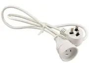 BizLine PIGGYBACK EXTENSION LEAD 10A Rated Current, 3-Cores WHITE- 6m, 8m Or 10m
