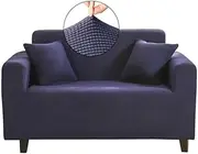 High Stretch Jacquard Sofa Cover Machine Washable Stylish Furniture Cover Anti-Slip Foams Strips with Elastic Bottom Suitable for Various Styles