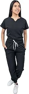 [Kolorum] Scrubs - Women Surgical Scrub Set - V-Neck Top, Jogger Pants
