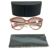Prada Sunglasses SPR02Y 01Y-1L0 Brown Pink Round Frames Pink Gradient 51-19-140