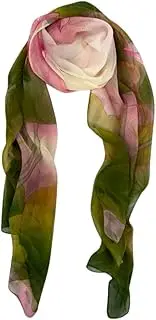 [Humble Hilo] Pattern Chiffon Scarf Sheer Lightweight Headband Accessory for Women