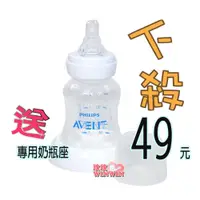 在飛比找i郵購優惠-AVENT標準口徑120ML PP奶瓶(白色螺牙裸瓶)拆吸乳