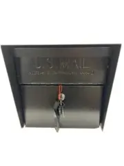Mail Boss Post-Mount Mailbox W/ High Security Reinforced Locking System Black
