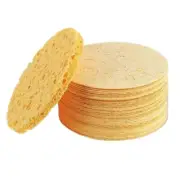 50PCS Cleansing Pads for Face Compressed Sponges Turmeric Cleanser6743