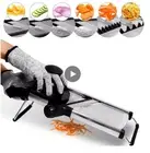 Mandoline Food Slicer Adjustable Stainless Steel Vegetable Chopper with Gloves