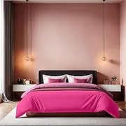 Elegant Dusty Rose Ranforce Single Quilt Cover, 135 x 200 cm, 100% Cotton, 155 Thread Count, Button Closure, Machine Washable at 30°C, Soft & Cosy