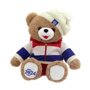 20" LARGE 2024 CHRISTMAS TEDDY BEAR Brown Winter Hat BOY Hoodie Beanie