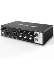 2i2 USB Audio Interface for Beginners - 24Bit/192kHz, 48V Phantom Power, Plug...